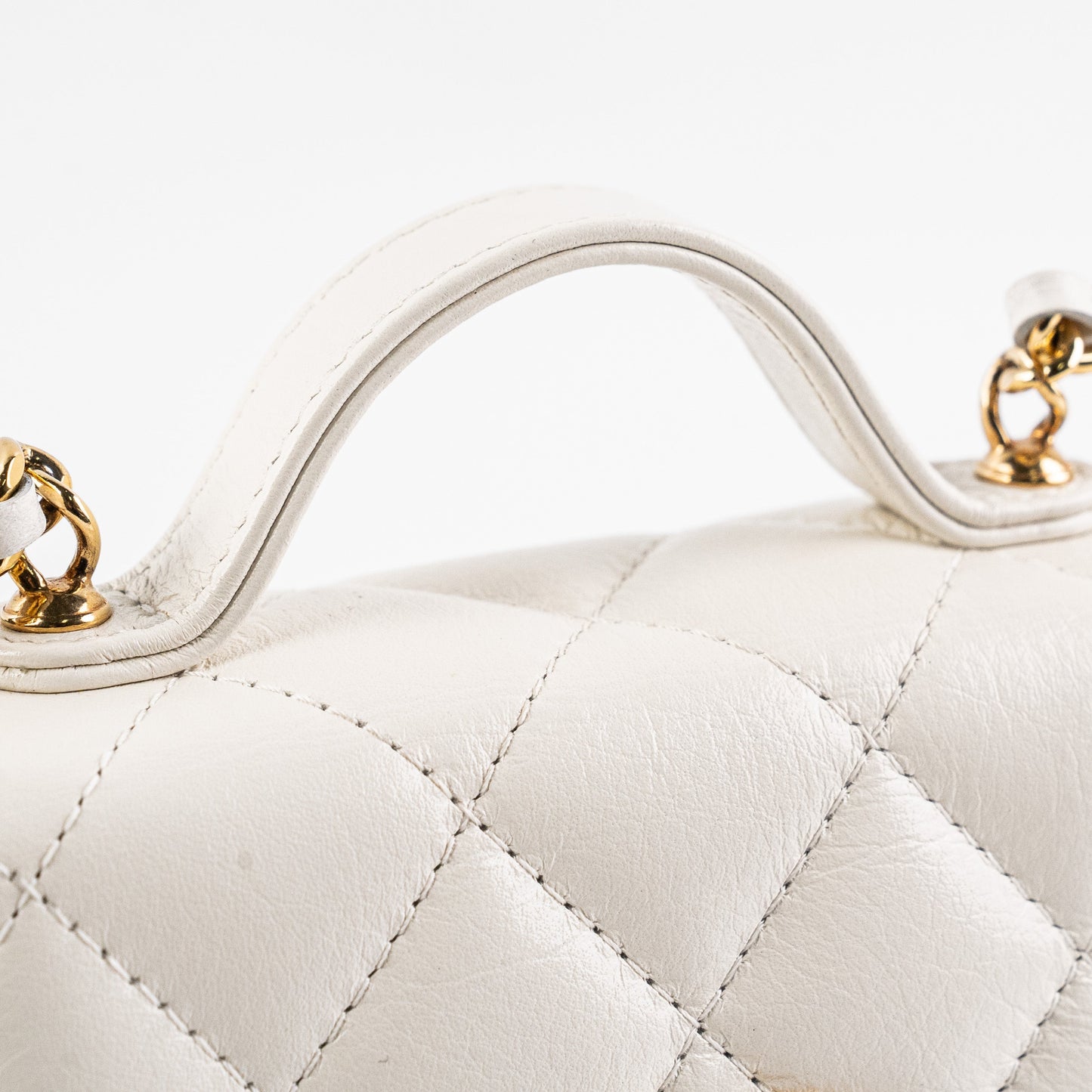 Chanel Mini Clutch with Chain White Crossbody Bag