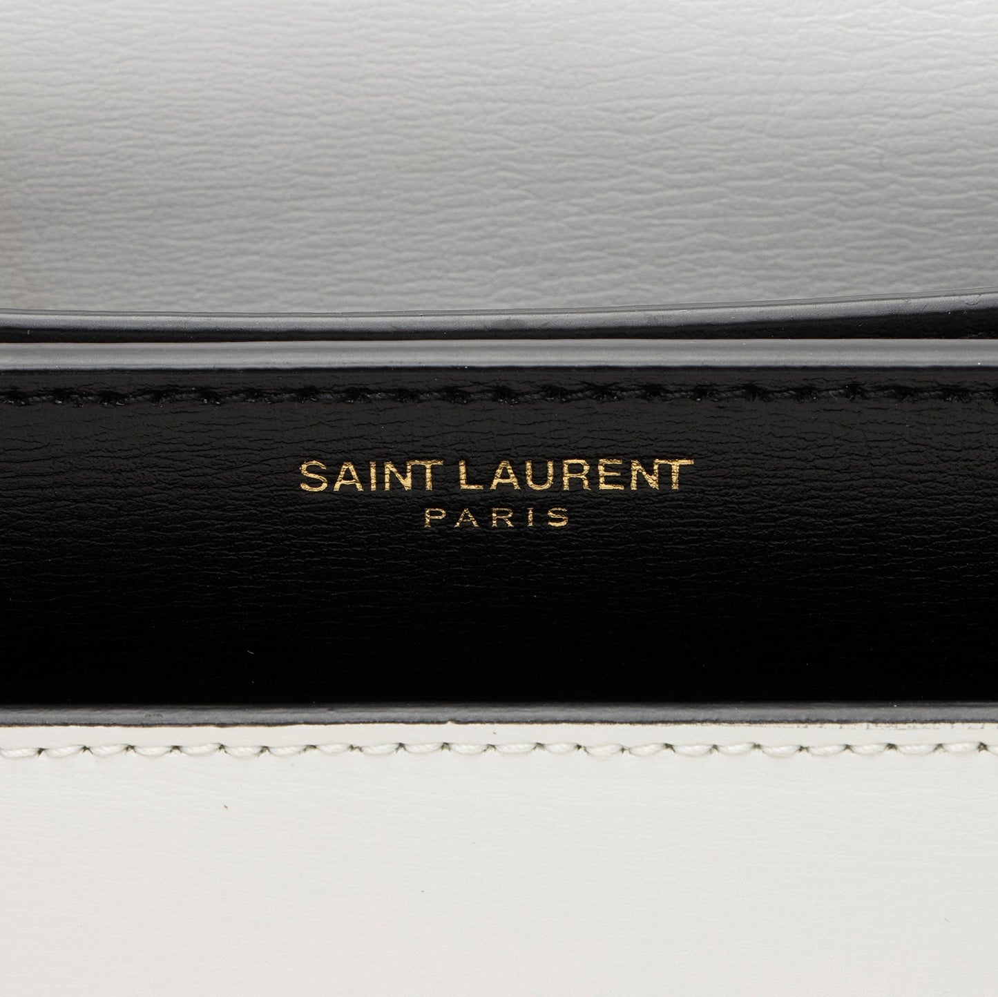 Saint Laurent Bi-Color Grained Calfskin Monogram Sunset Medium Shoulder Bag 1CzWjR