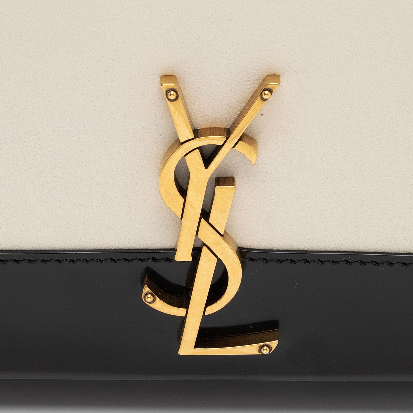 Saint Laurent Nappa Leather Bicolor Kate Small Shoulder Bag ru59Gl