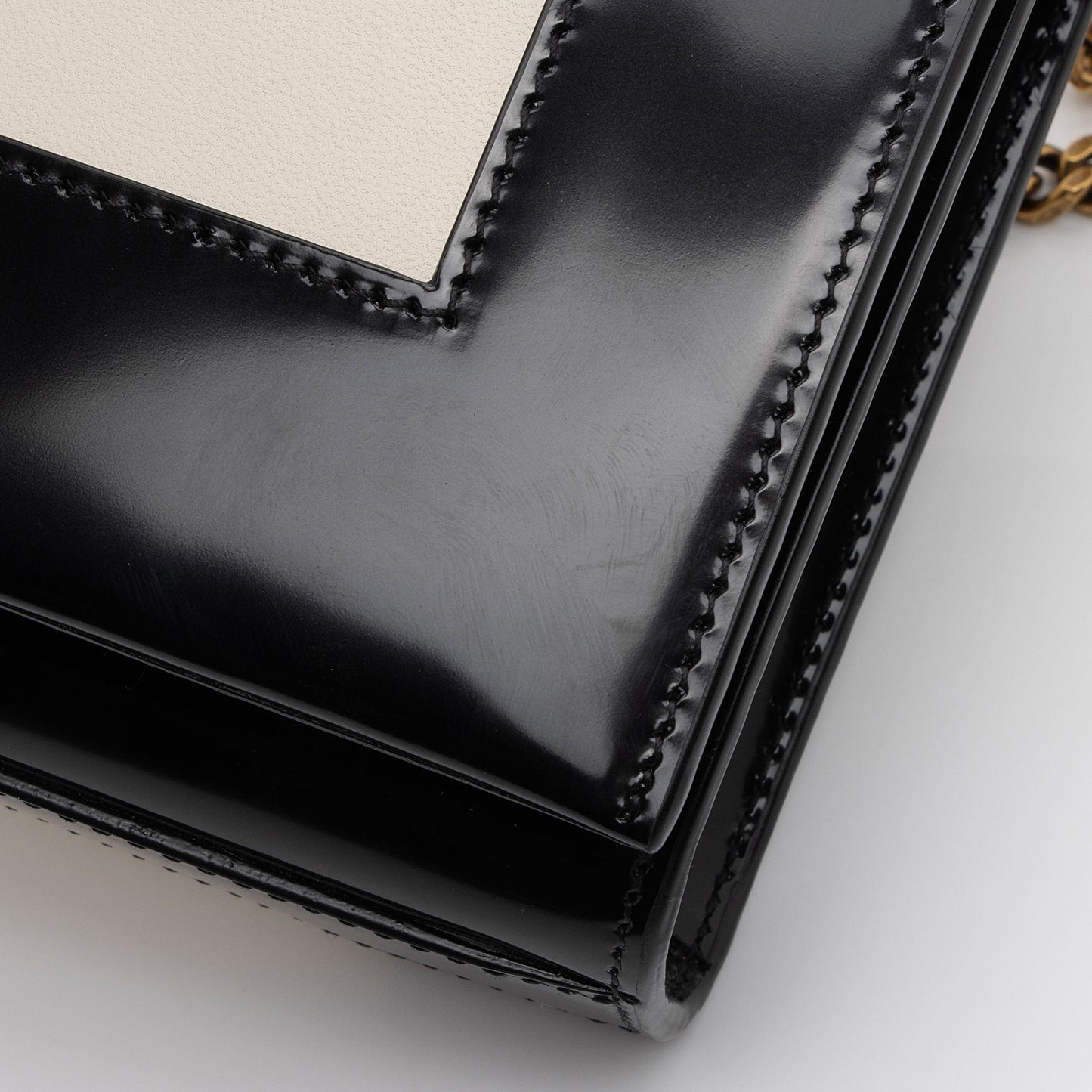 Saint Laurent Nappa Leather Bicolor Kate Small Shoulder Bag ru59Gl
