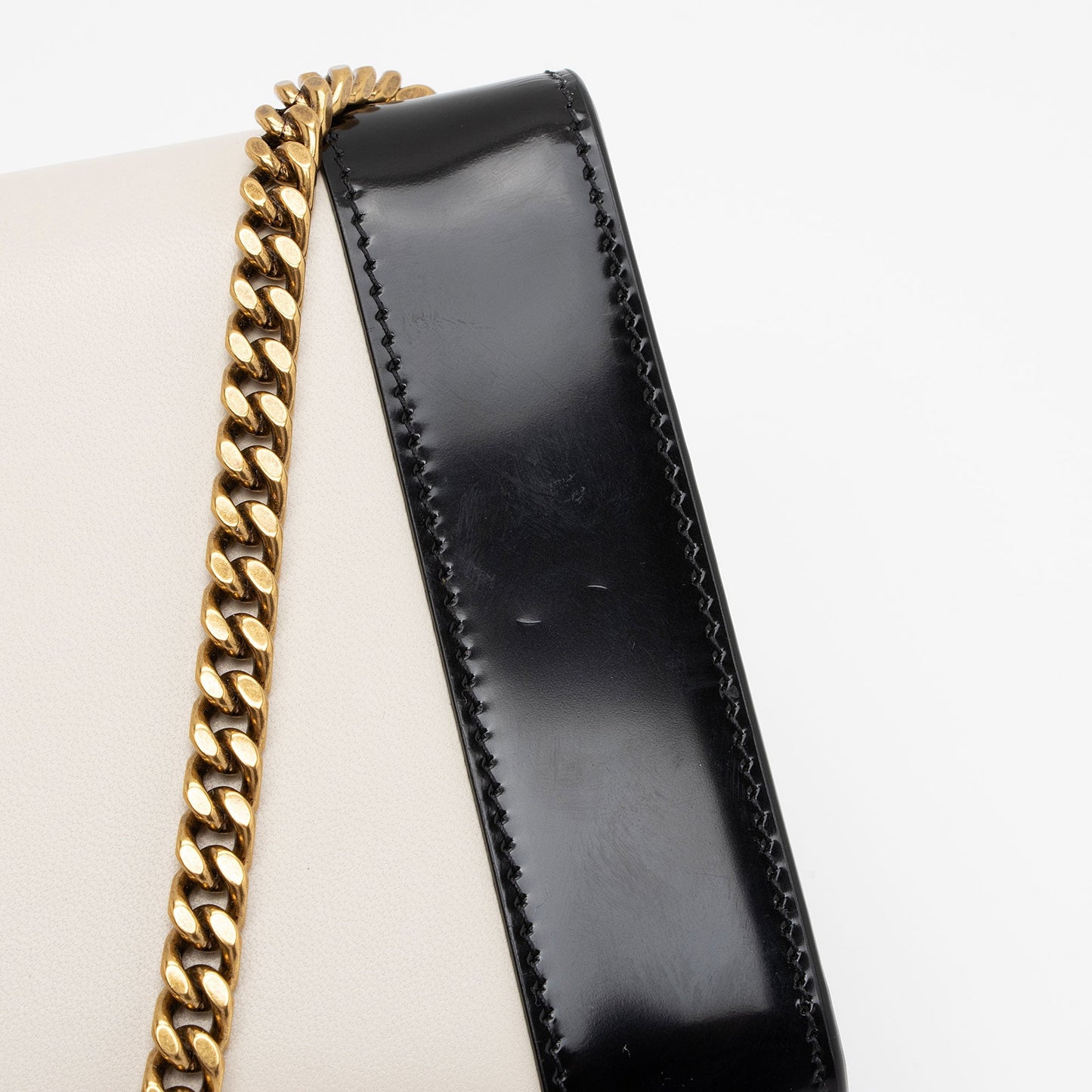 Saint Laurent Nappa Leather Bicolor Kate Small Shoulder Bag ru59Gl