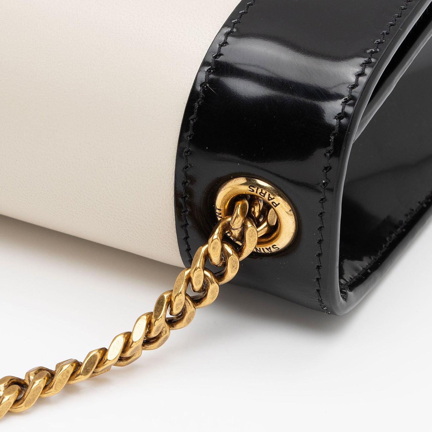 Saint Laurent Nappa Leather Bicolor Kate Small Shoulder Bag ru59Gl