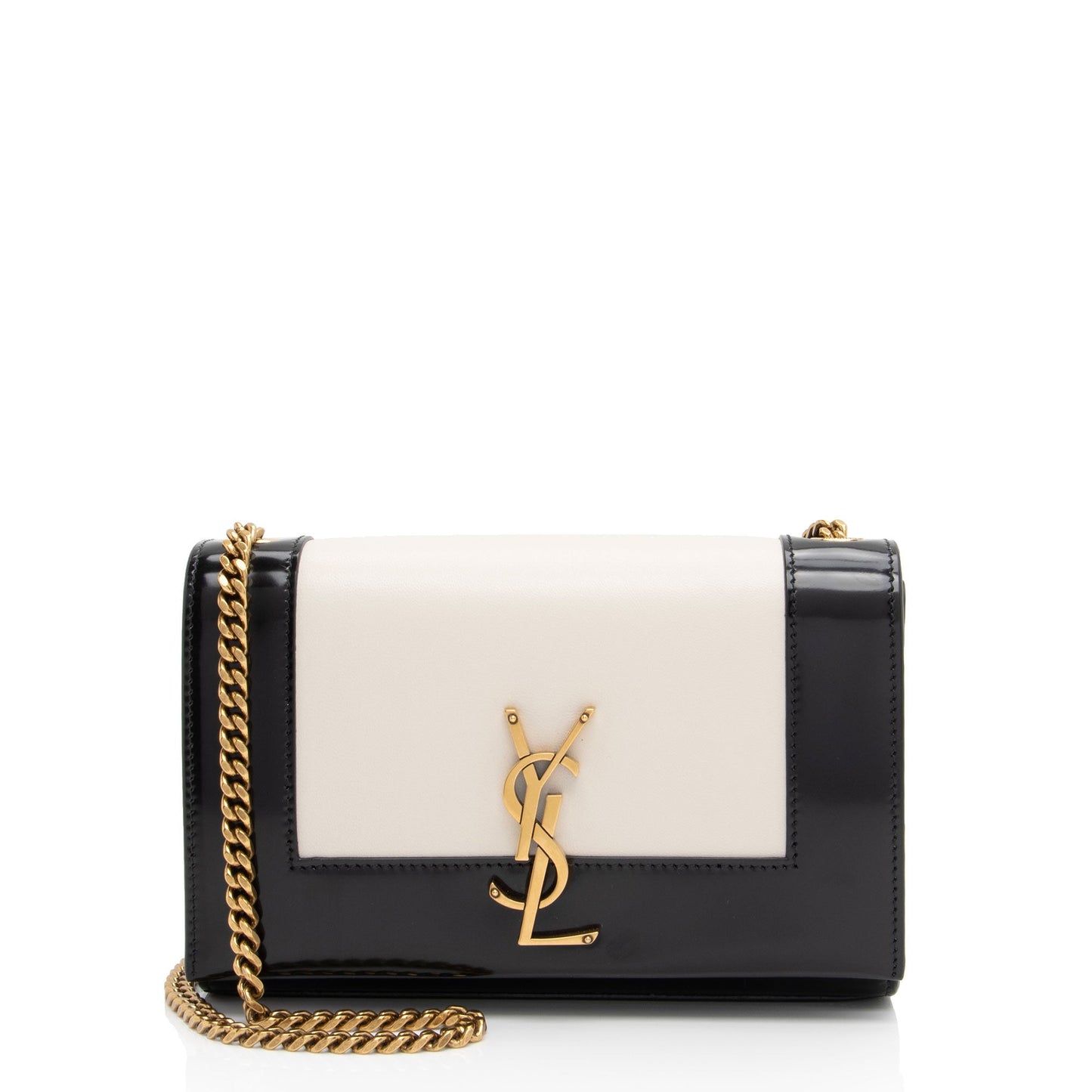 Saint Laurent Nappa Leather Bicolor Kate Small Shoulder Bag ru59Gl