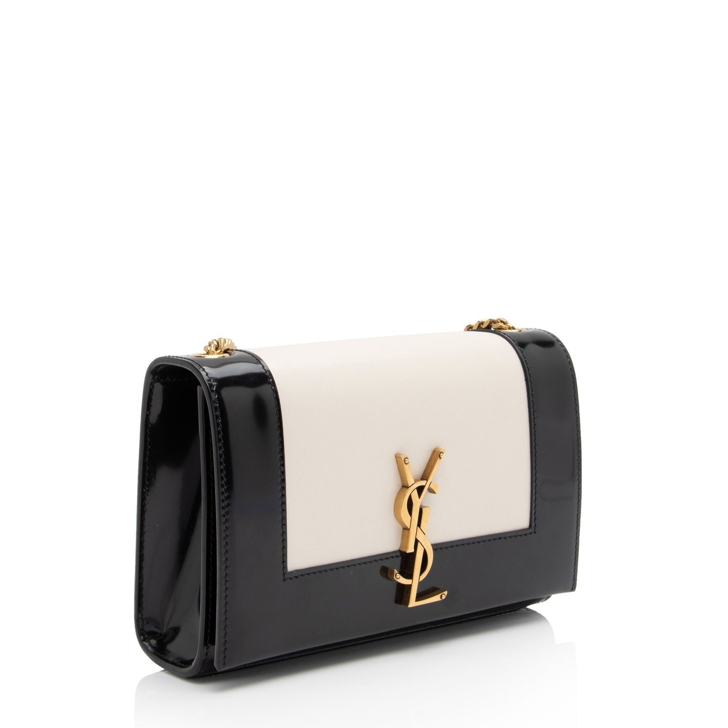 Saint Laurent Nappa Leather Bicolor Kate Small Shoulder Bag ru59Gl
