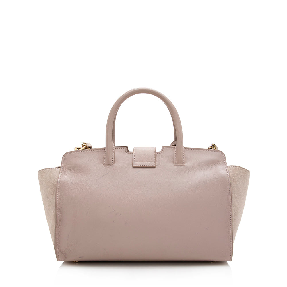 Saint Laurent Calfskin Monogram Cabas Downtown Small Satchel 16305