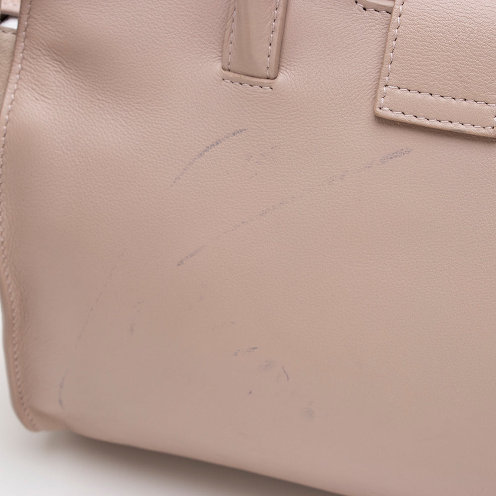 Saint Laurent Calfskin Monogram Cabas Downtown Small Satchel 16305