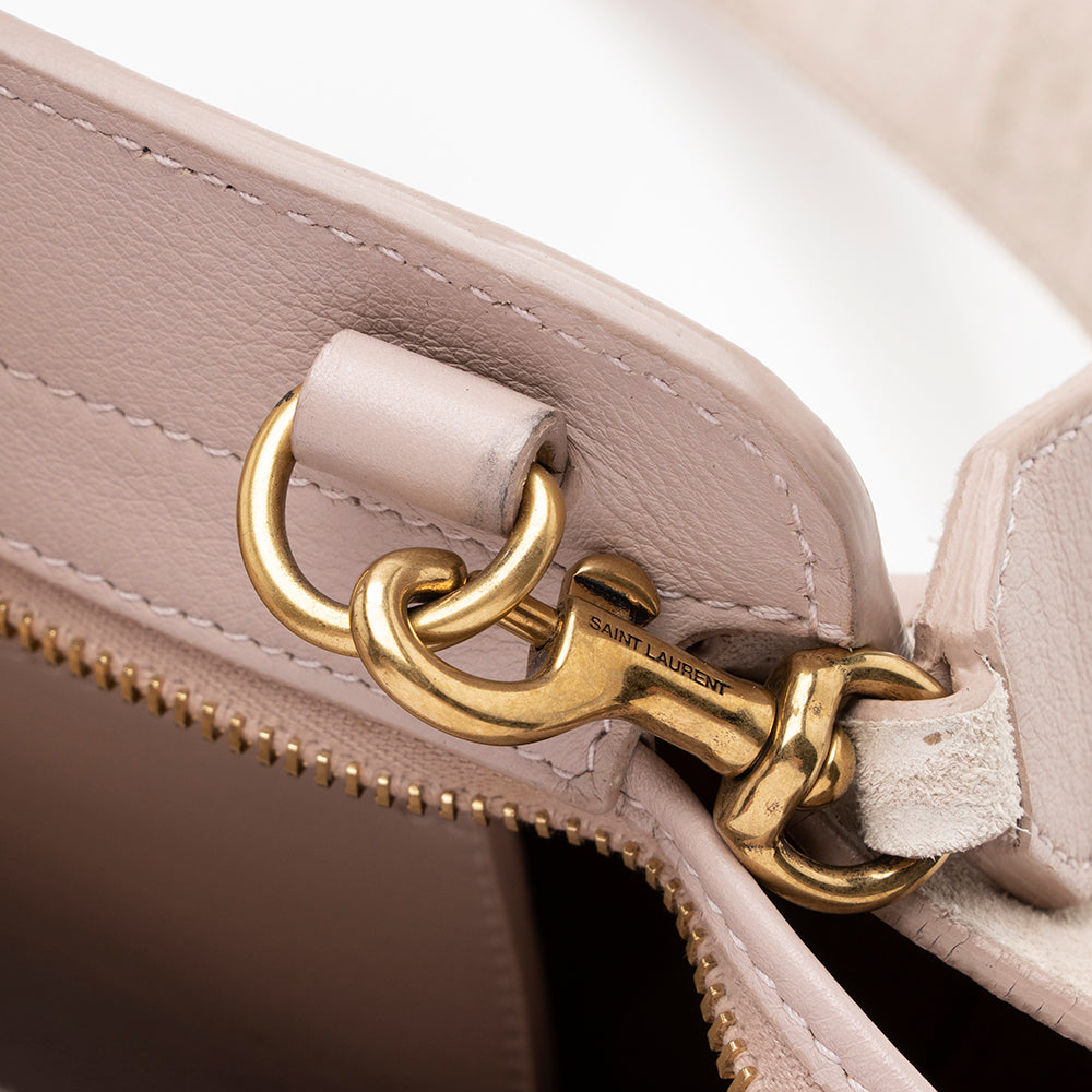 Saint Laurent Calfskin Monogram Cabas Downtown Small Satchel 16305