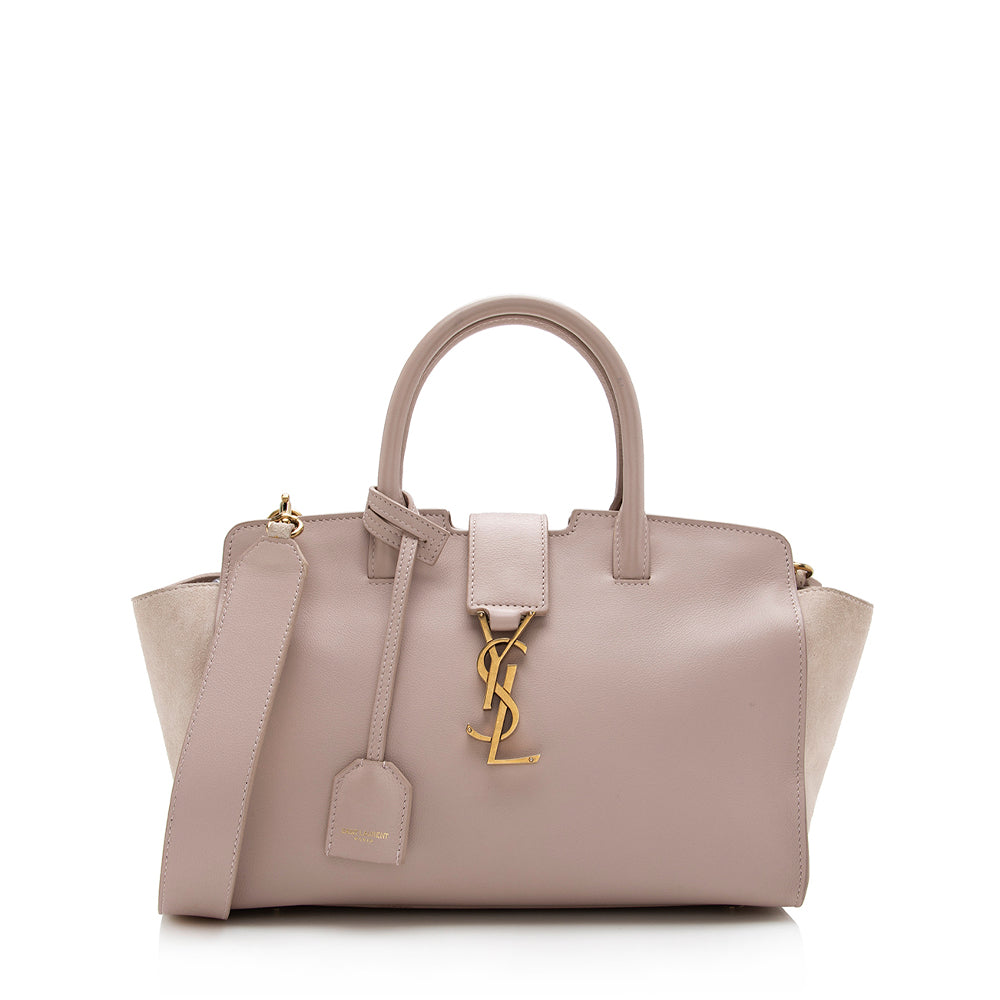 Saint Laurent Calfskin Monogram Cabas Downtown Small Satchel 16305