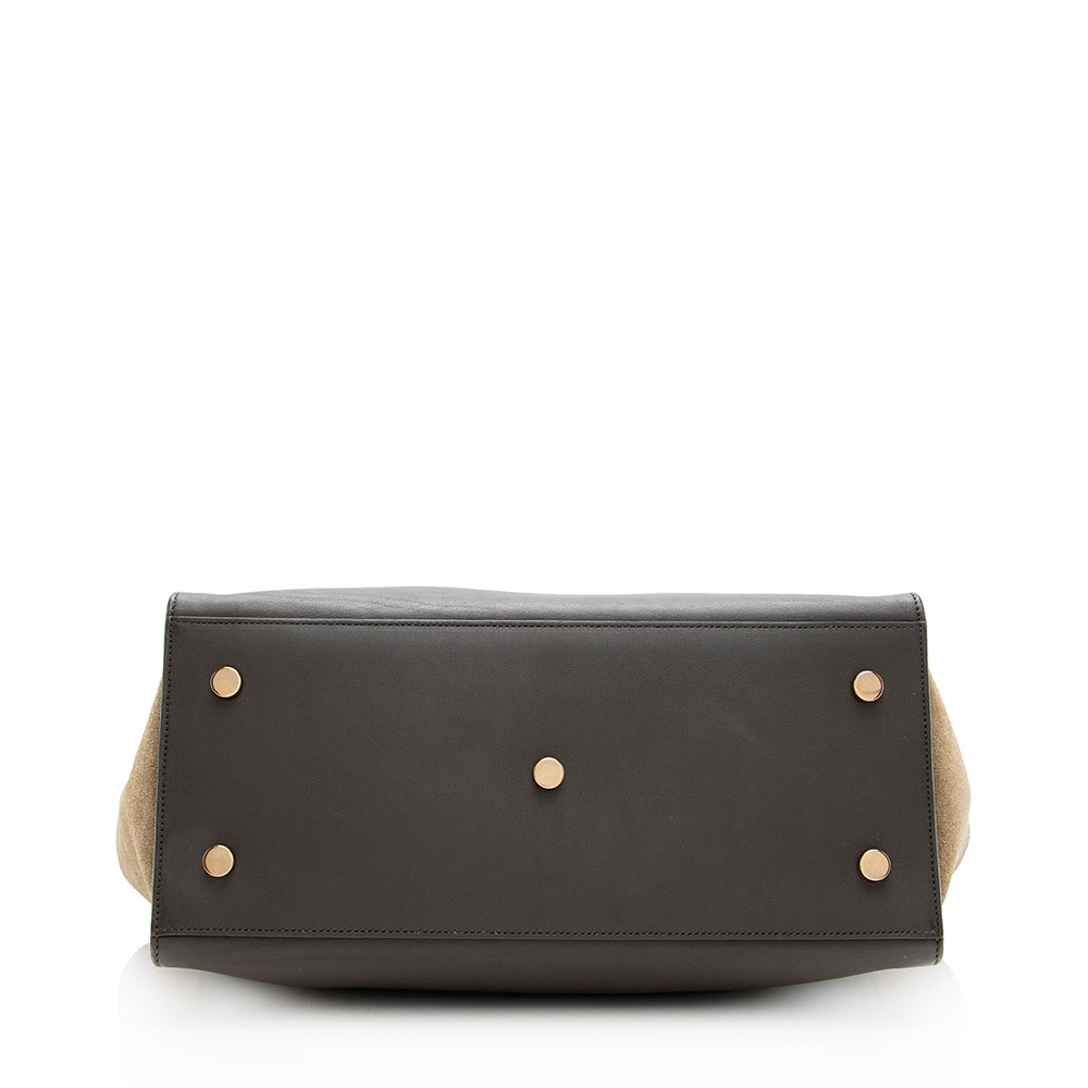 Saint Laurent Calfskin Cabas Downtown Small Satchel 19706
