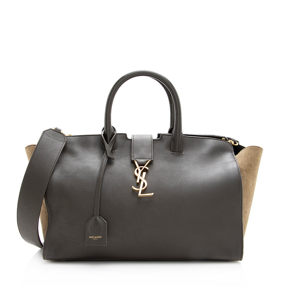 Saint Laurent Calfskin Cabas Downtown Small Satchel 19706