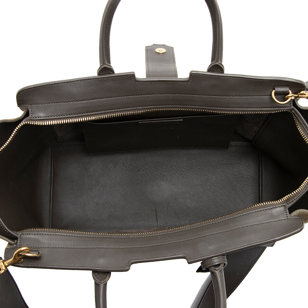 Saint Laurent Calfskin Cabas Downtown Small Satchel 19706