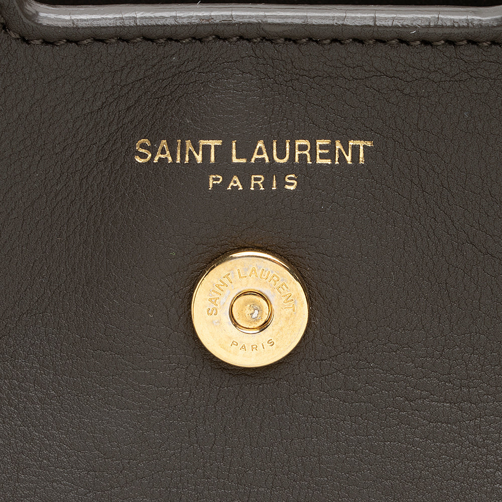 Saint Laurent Calfskin Cabas Downtown Small Satchel 19706