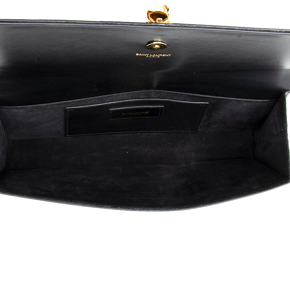 Saint Laurent Calfskin Cassandra Tassel Clutch 18666