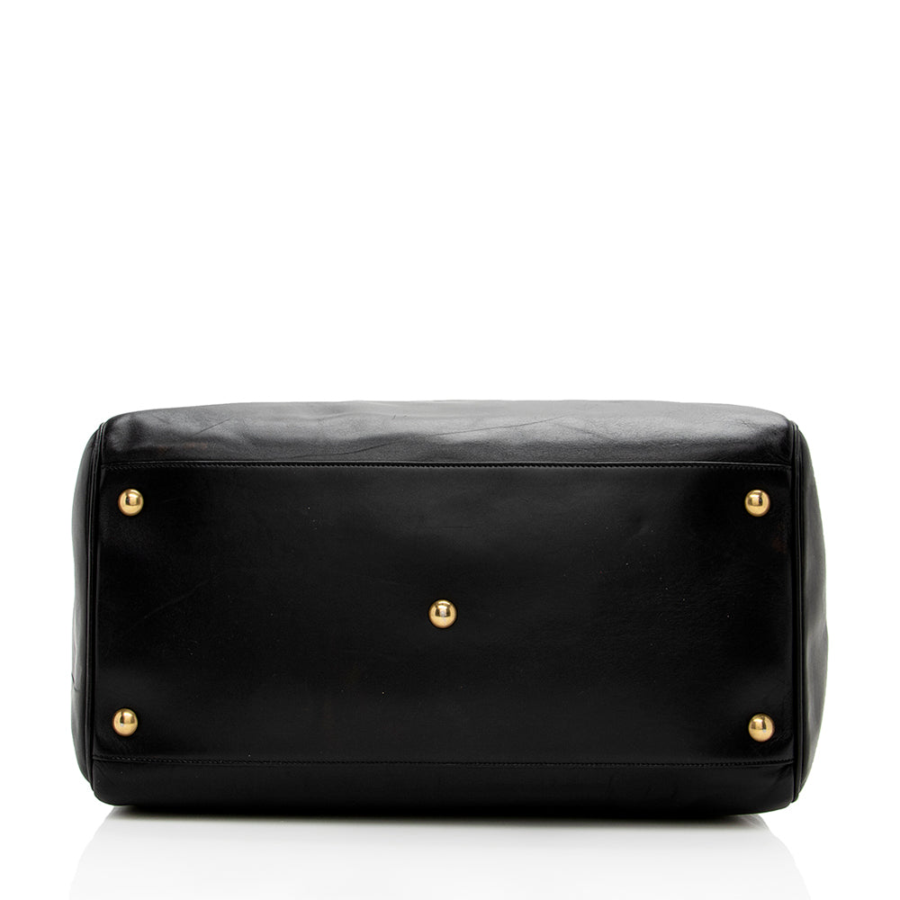 Saint Laurent Calfskin Duffle 12 Satchel 14163
