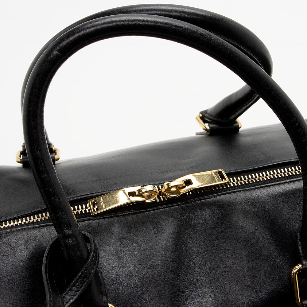 Saint Laurent Calfskin Duffle 12 Satchel 14163