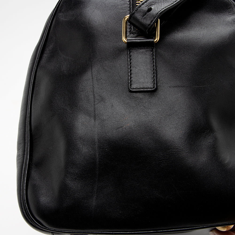 Saint Laurent Calfskin Duffle 12 Satchel 14163