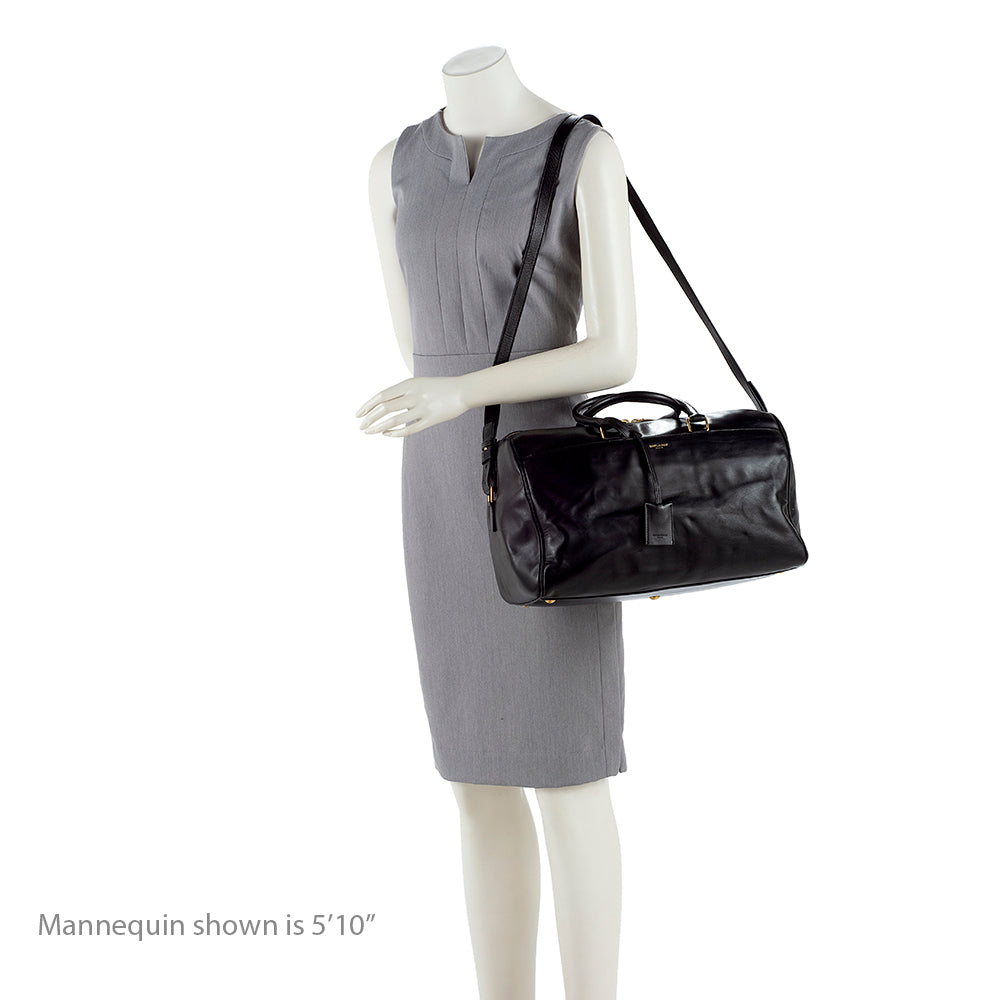 Saint Laurent Calfskin Duffle 12 Satchel 14163