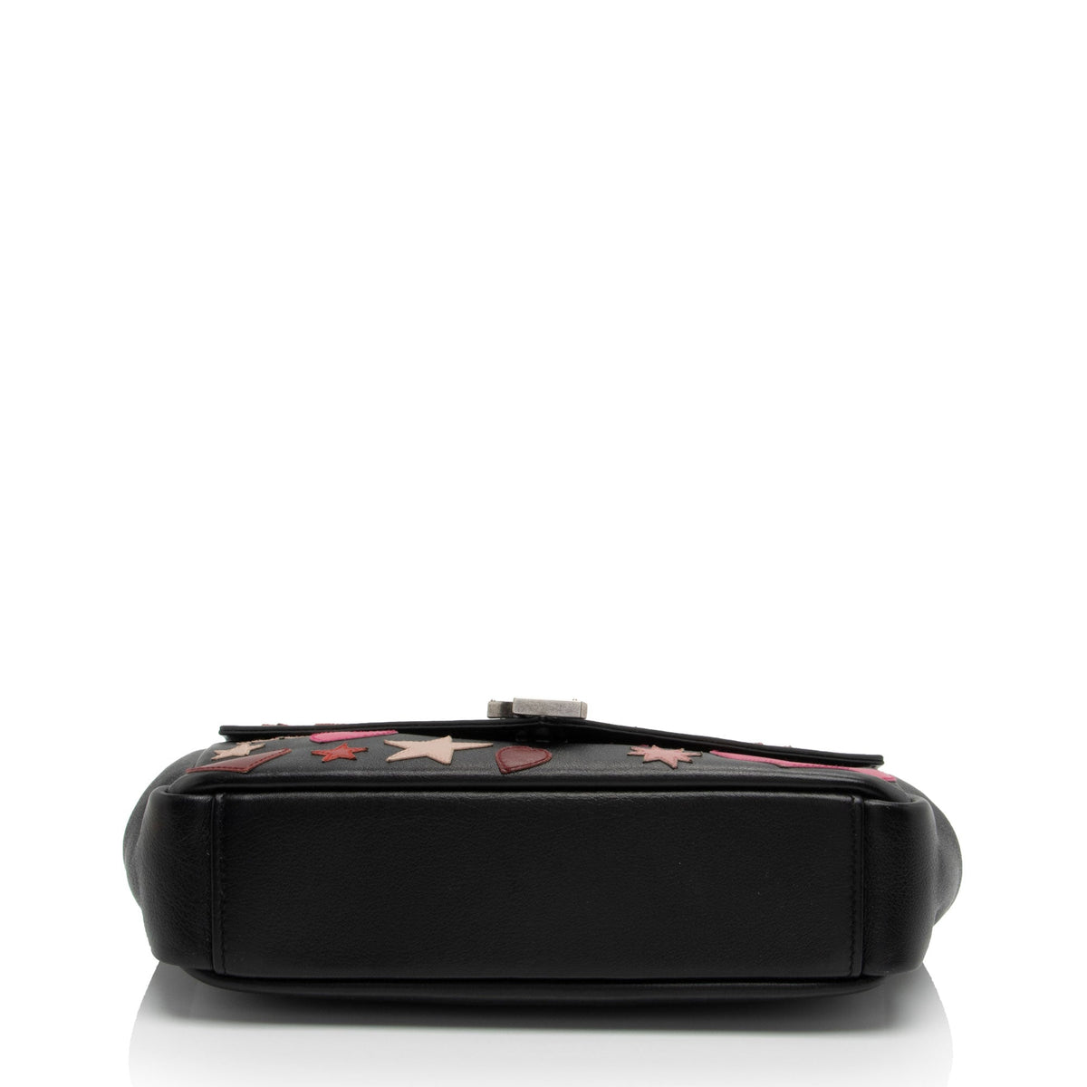 Saint Laurent Calfskin Heart Patchwork Monogram Chain Wallet jEB9si