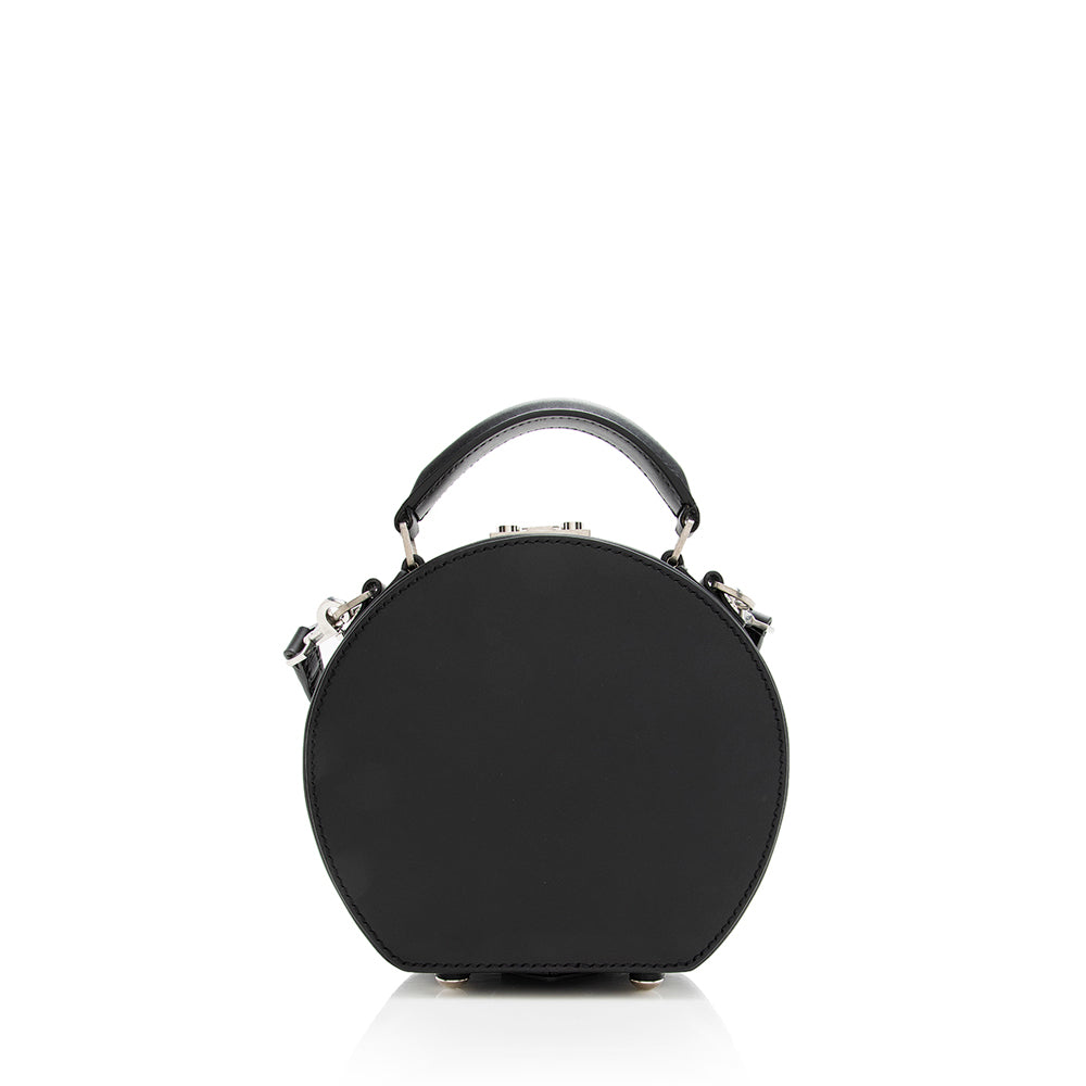 Saint Laurent Calfskin Mica Medium Hat Box Bag 19830