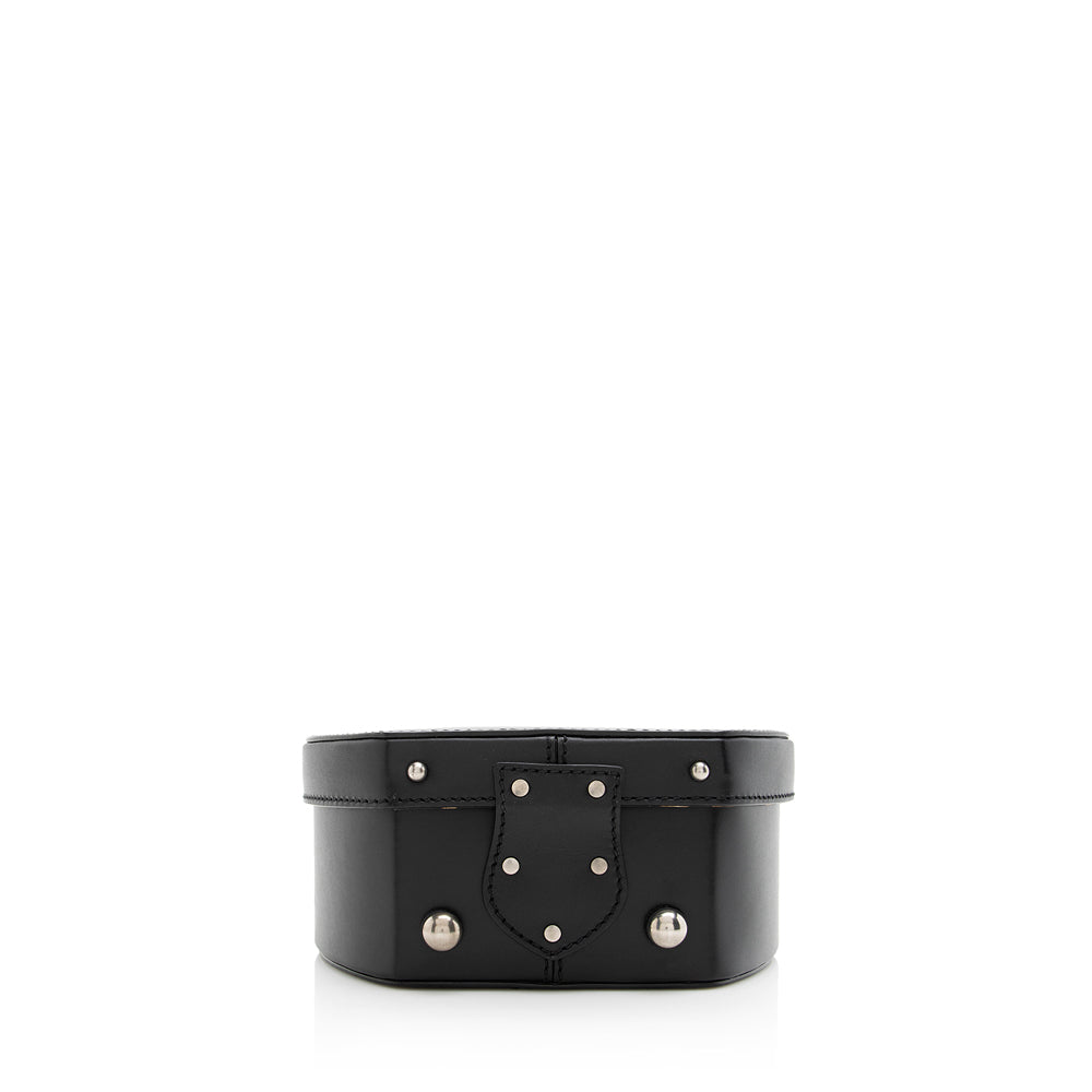 Saint Laurent Calfskin Mica Medium Hat Box Bag 19830