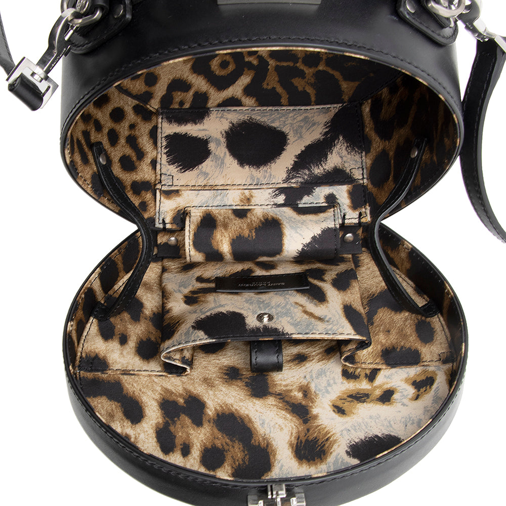 Saint Laurent Calfskin Mica Medium Hat Box Bag 19830