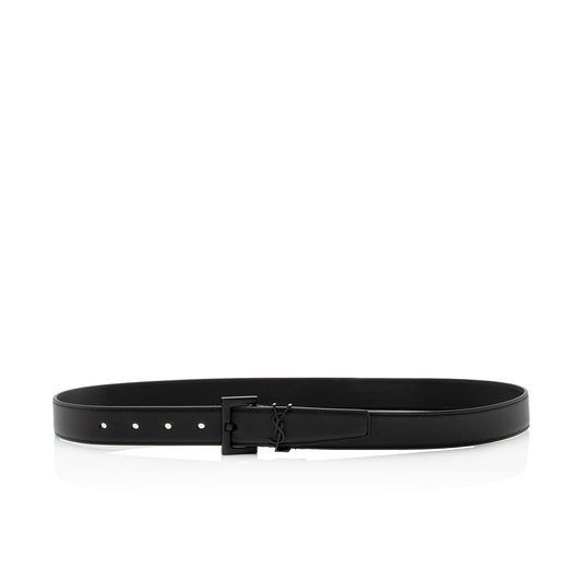 Saint Laurent Calfskin Monogram Cassandre Belt - Size 34 / 85 7TNRpr