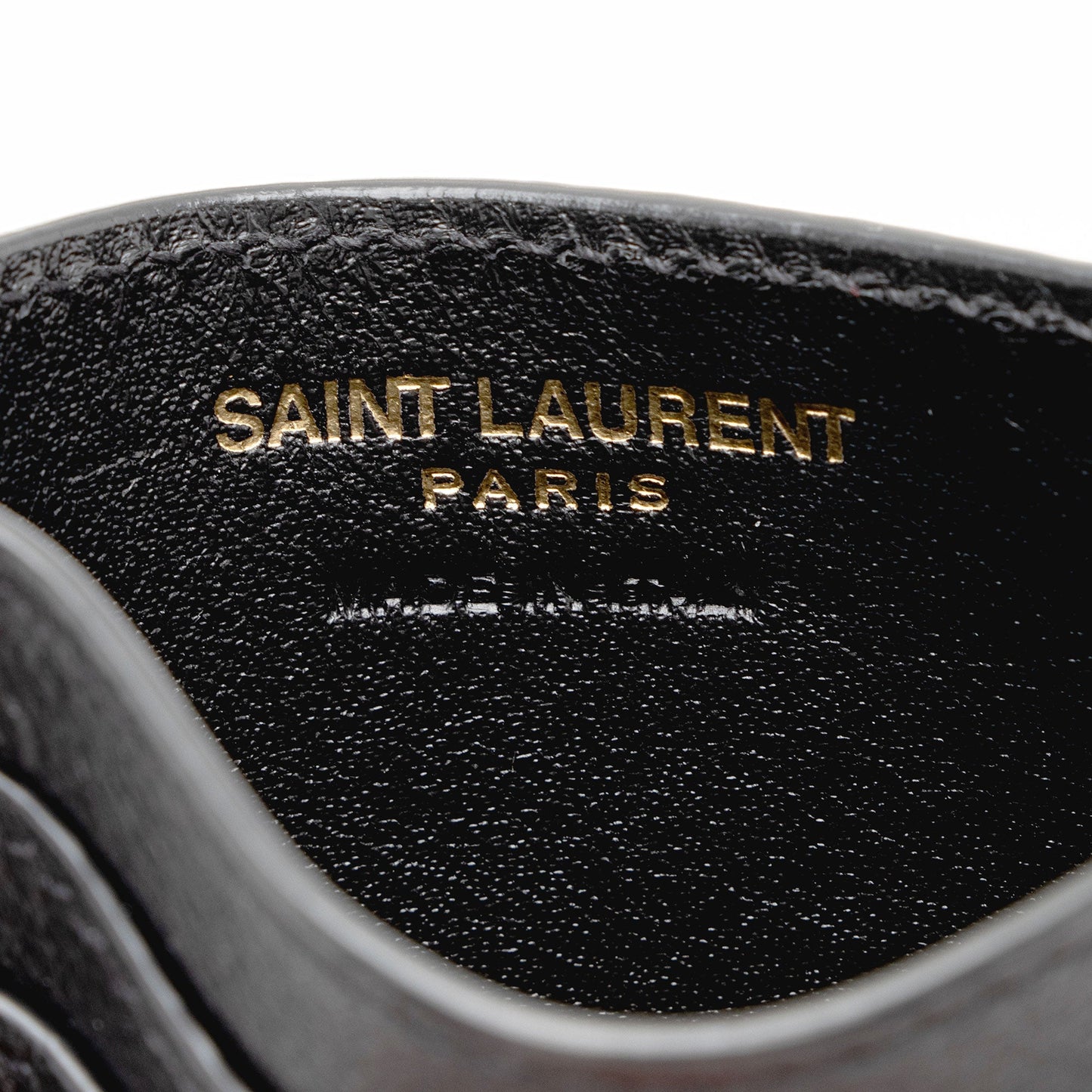 Saint Laurent Calfskin Monogram Tiny Cassandre Card Case XxCMHH
