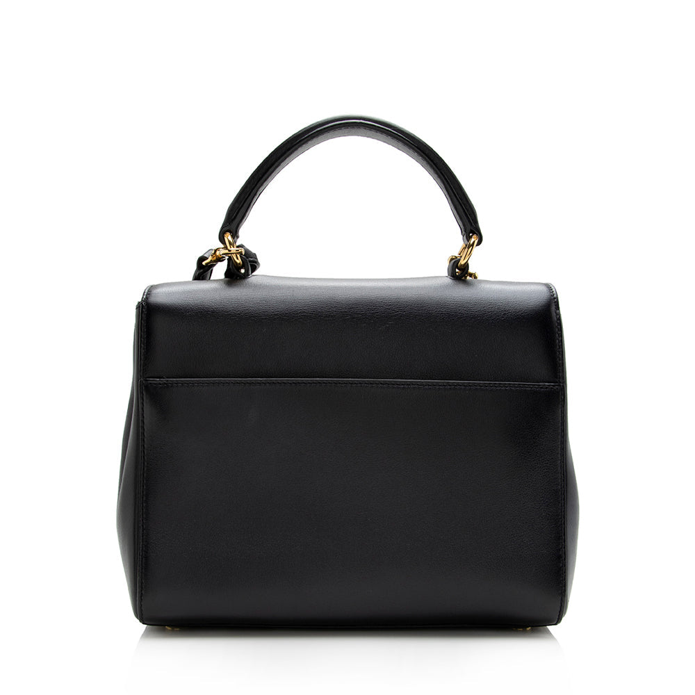 Saint Laurent Calfskin Moujik Small Satchel 16543