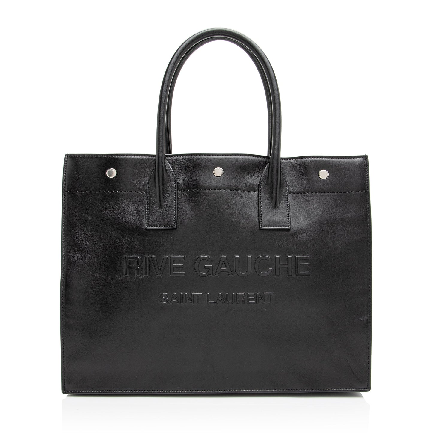 Saint Laurent Calfskin Rive Gauche Small Tote 23409