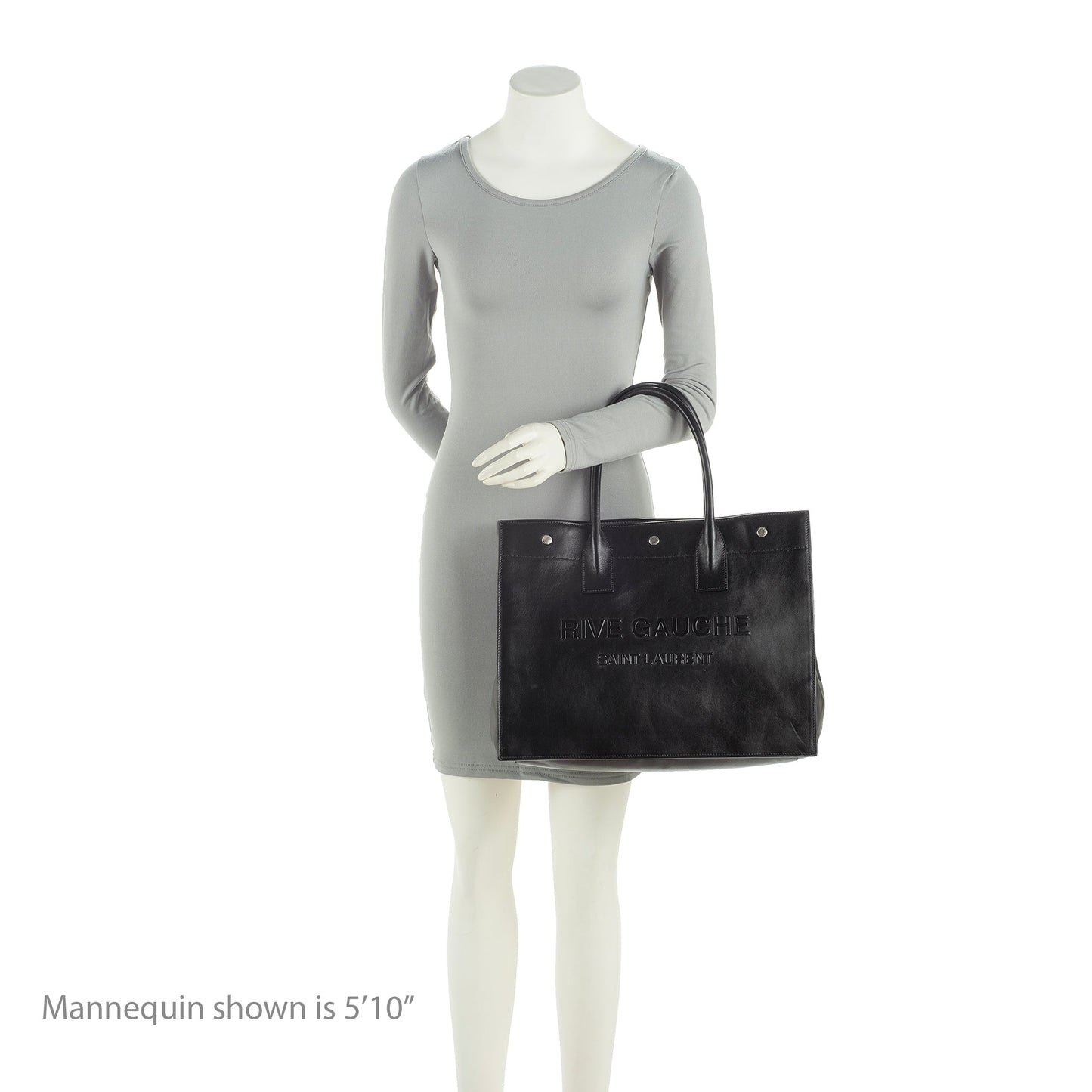 Saint Laurent Calfskin Rive Gauche Small Tote 23409