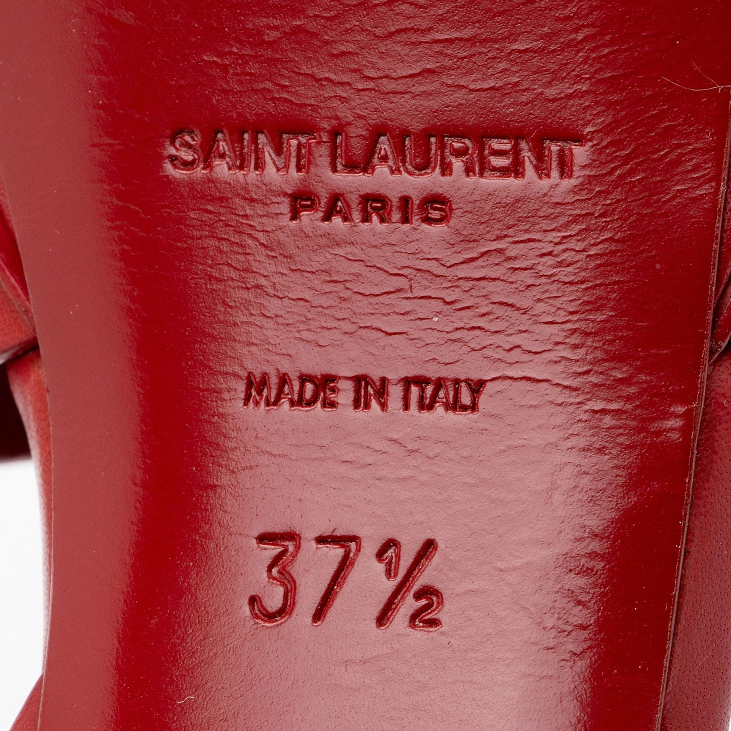 Saint Laurent Calfskin Tribute Platform Sandals - Size 7.5 / 37.5 Dp3zwW