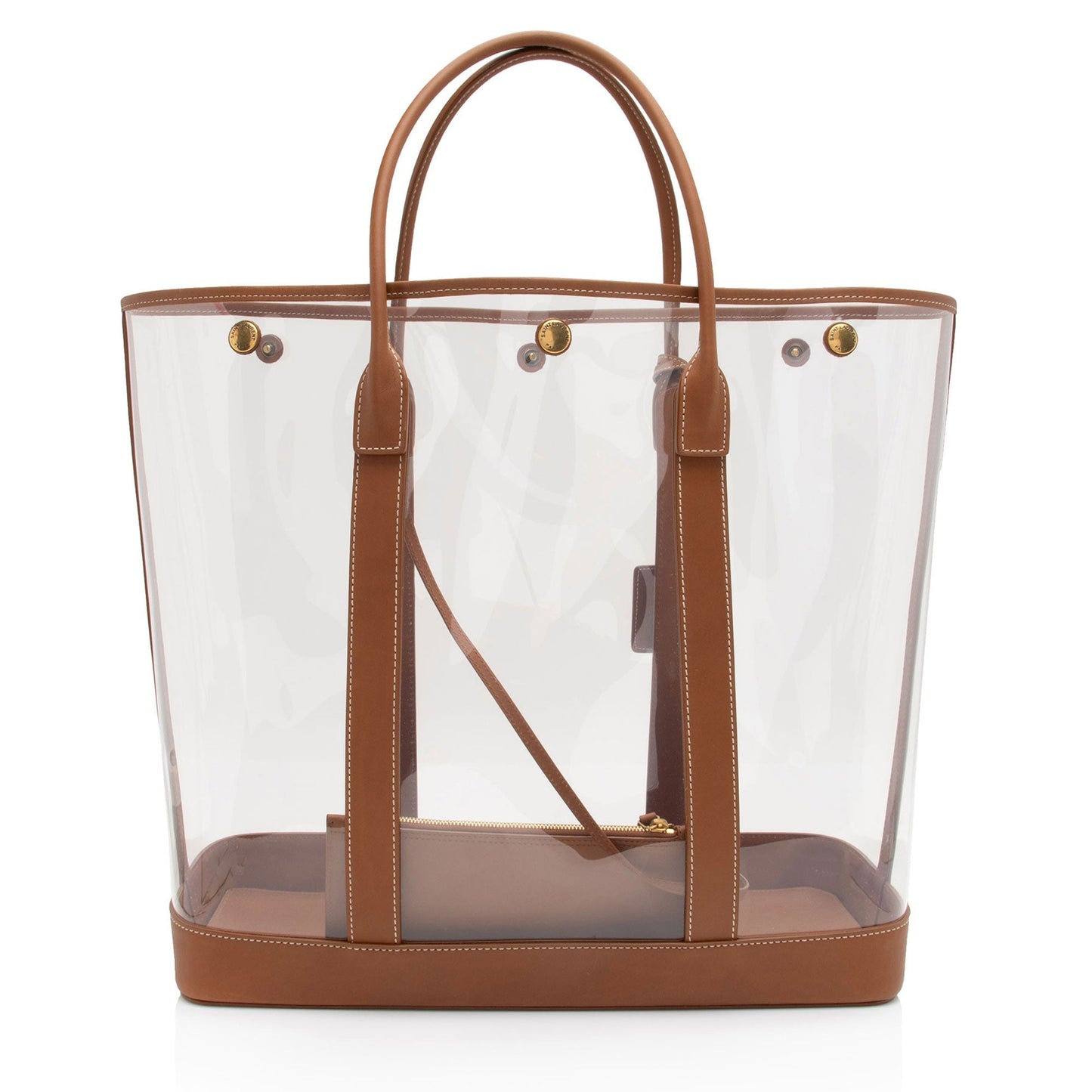 Saint Laurent Calfskin Vinyl Cabas Tote wgVvKm