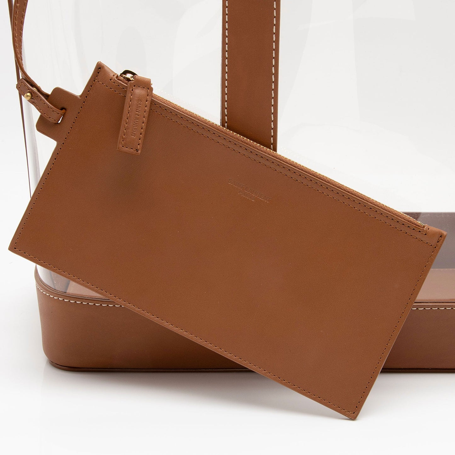 Saint Laurent Calfskin Vinyl Cabas Tote wgVvKm