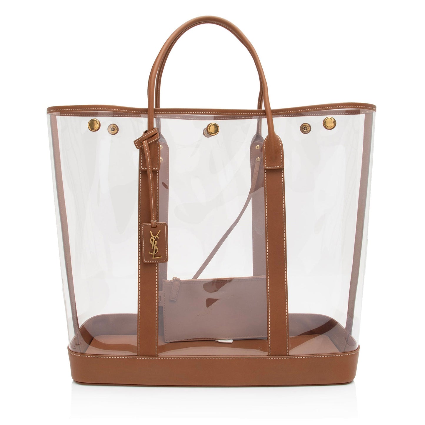 Saint Laurent Calfskin Vinyl Cabas Tote wgVvKm