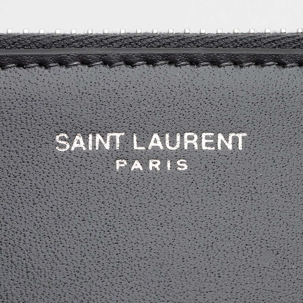 Saint Laurent Calfskin Zip Pouch 22031