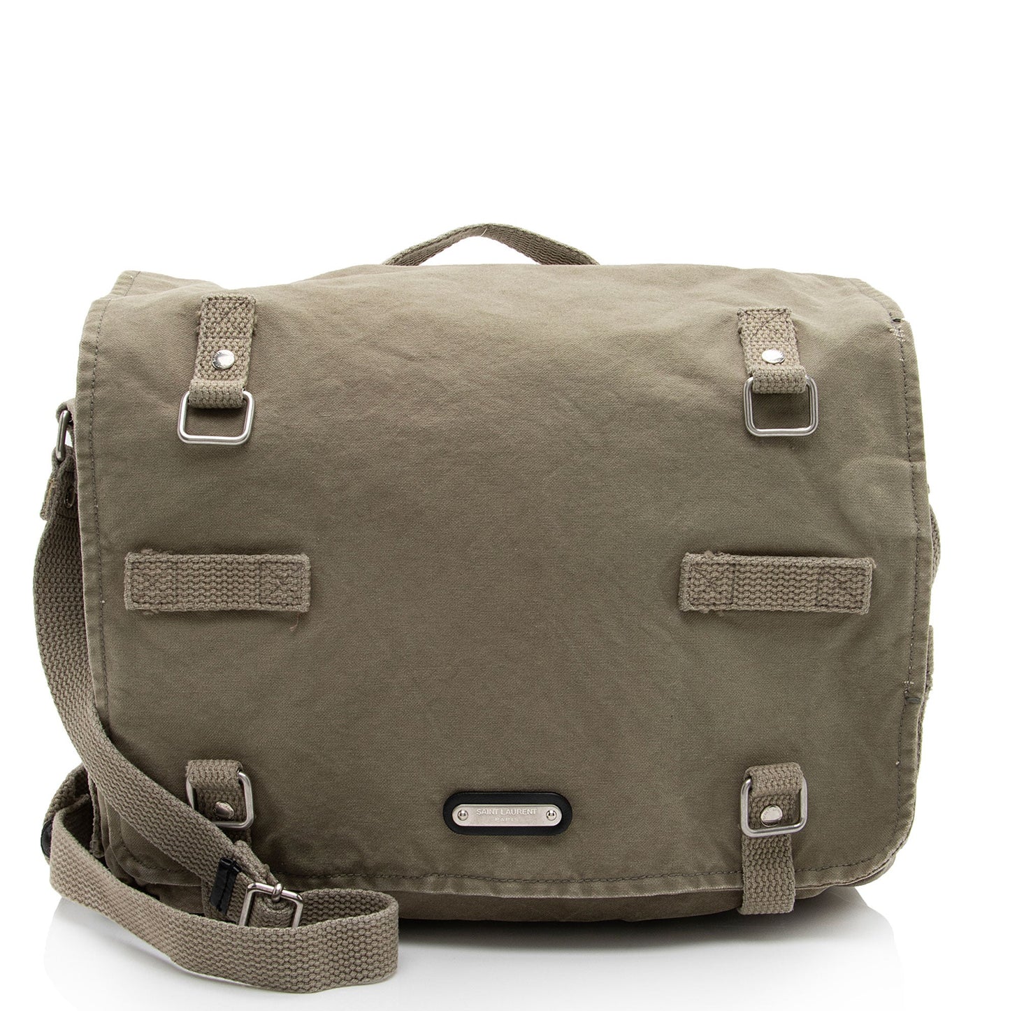 Saint Laurent Canvas Army Messenger tH8n4I