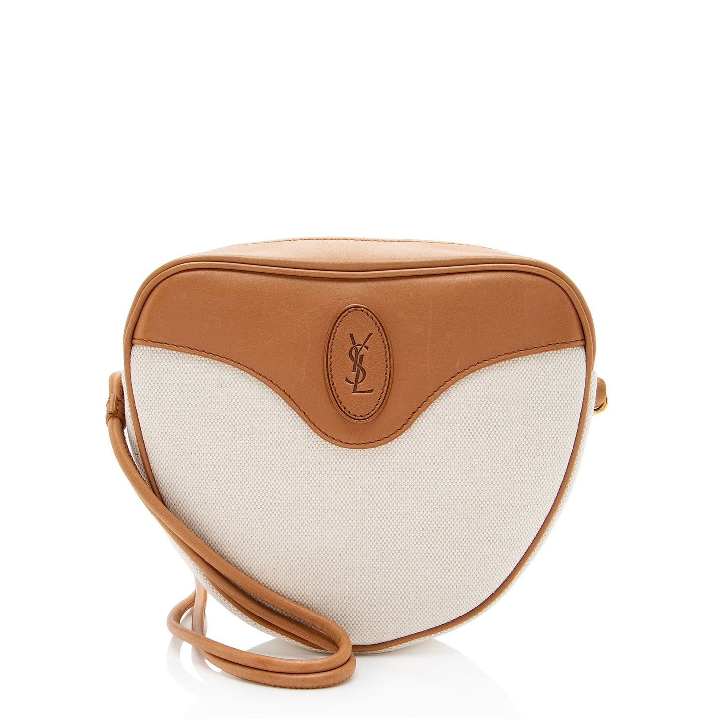 Saint Laurent Canvas Calfskin Monogram Sac Coeur Crossbody XpAZQc
