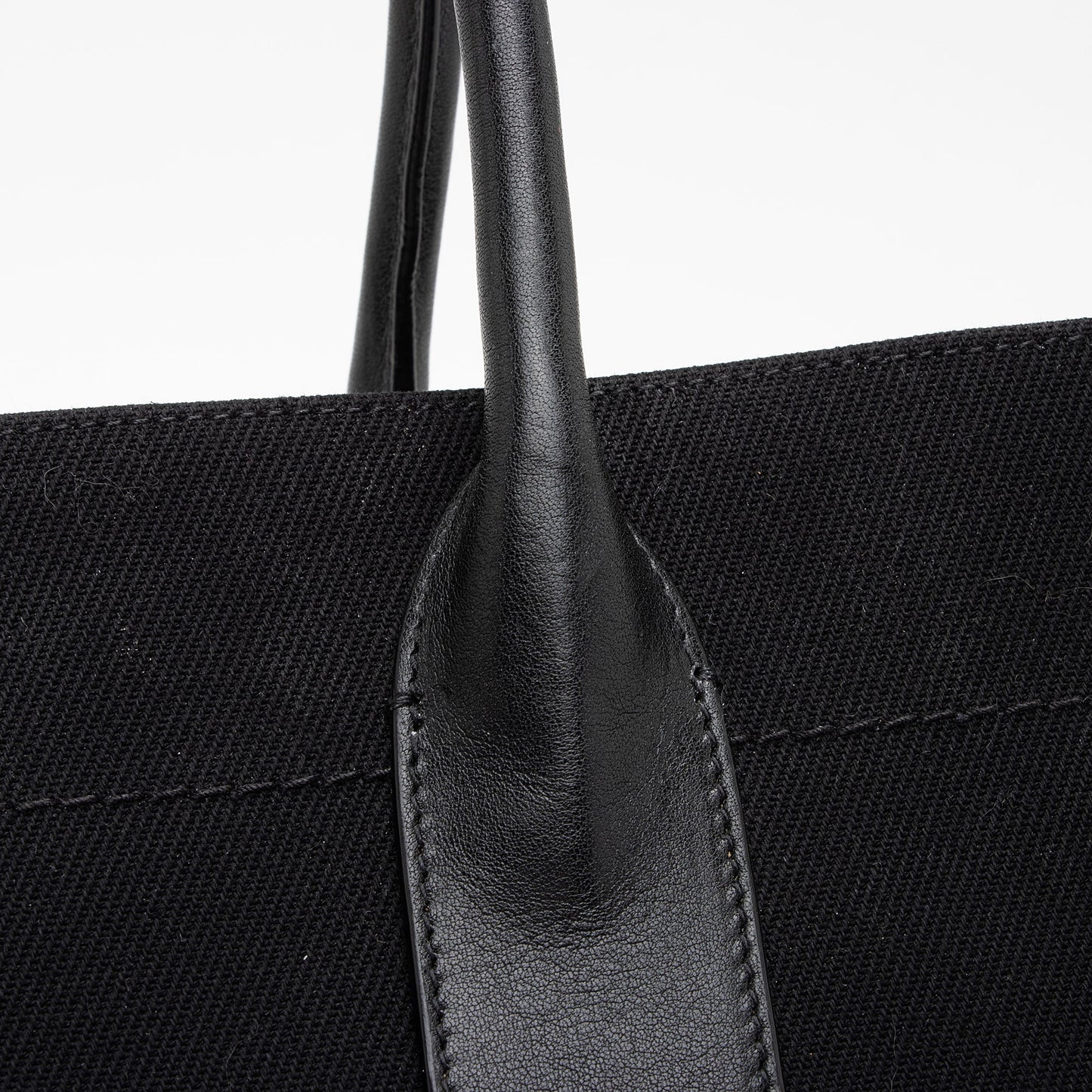 Saint Laurent Canvas Calfskin Rive Gauche Large Tote PjHcZm