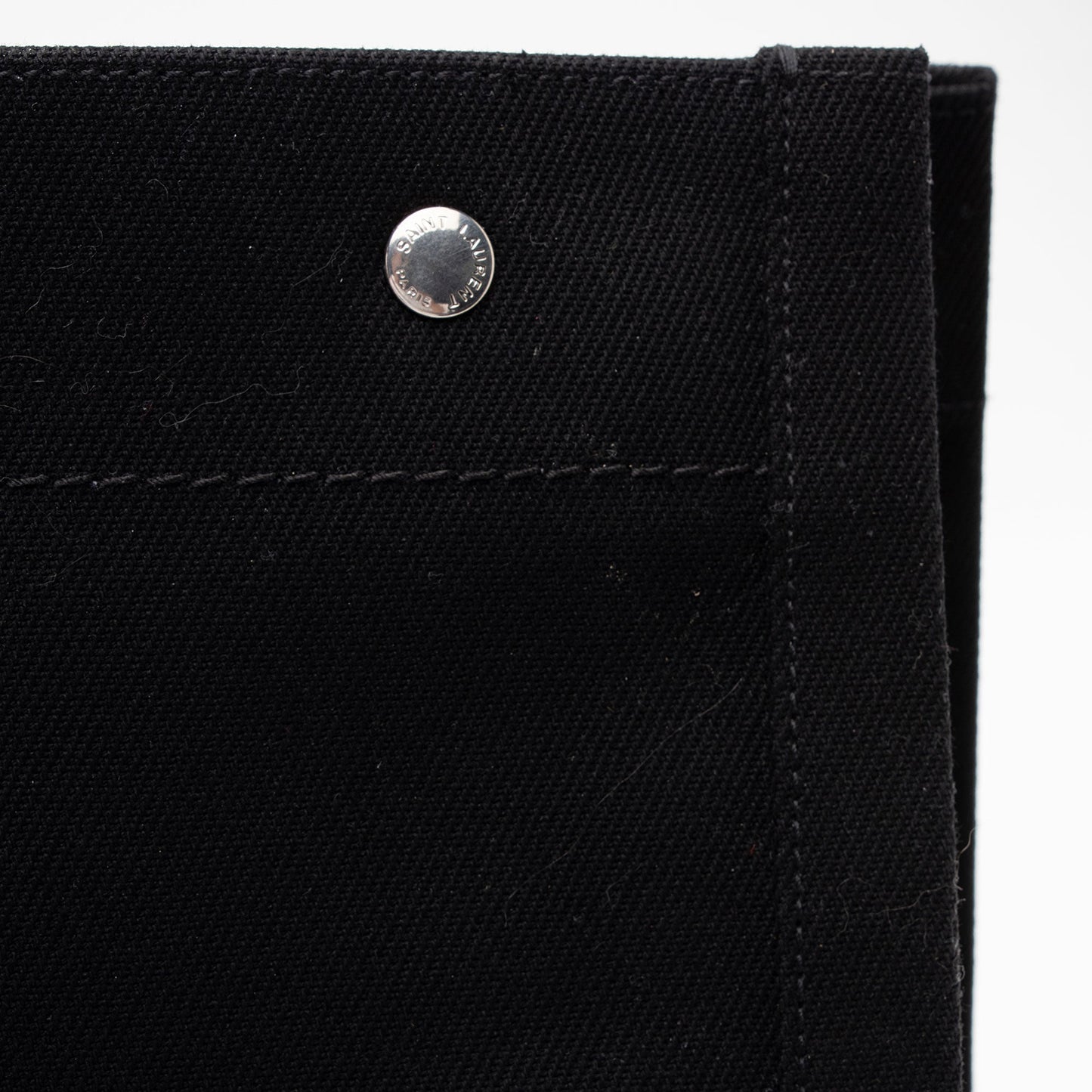 Saint Laurent Canvas Calfskin Rive Gauche Large Tote PjHcZm