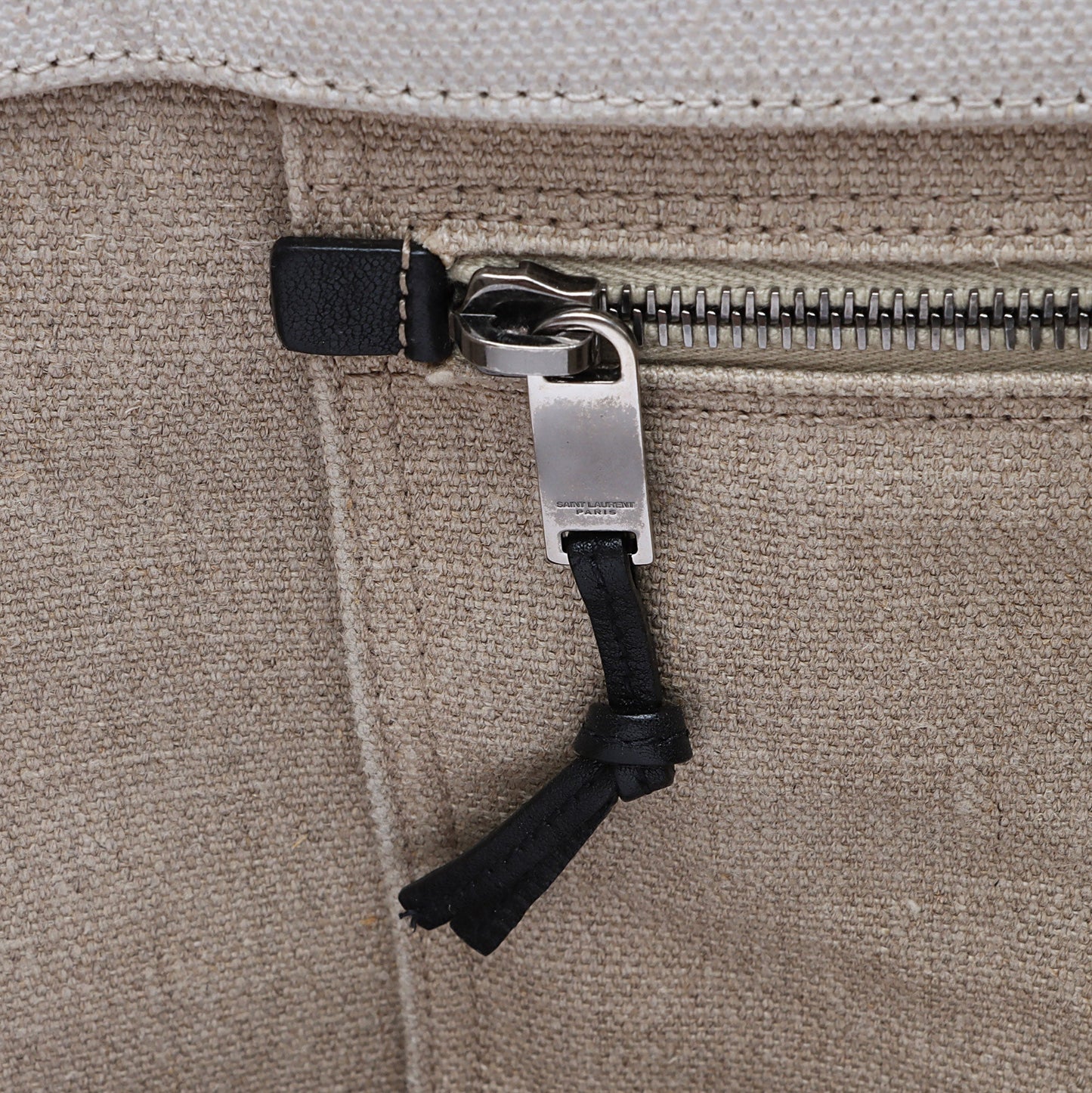 Saint Laurent Canvas Calfskin Rive Gauche Large Tote Ti5Jyi