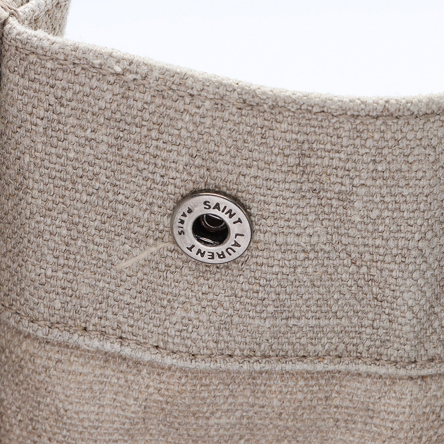 Saint Laurent Canvas Calfskin Rive Gauche Large Tote Ti5Jyi