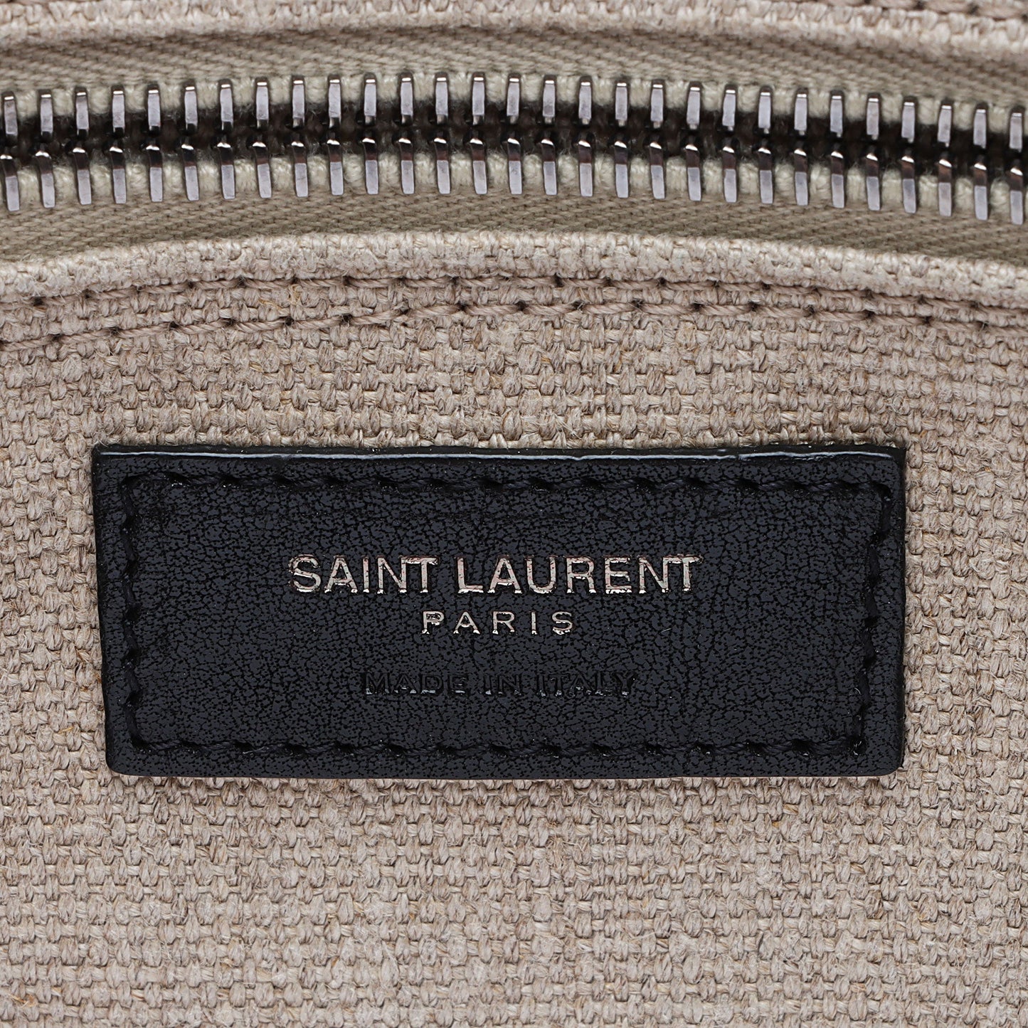 Saint Laurent Canvas Calfskin Rive Gauche Large Tote Ti5Jyi