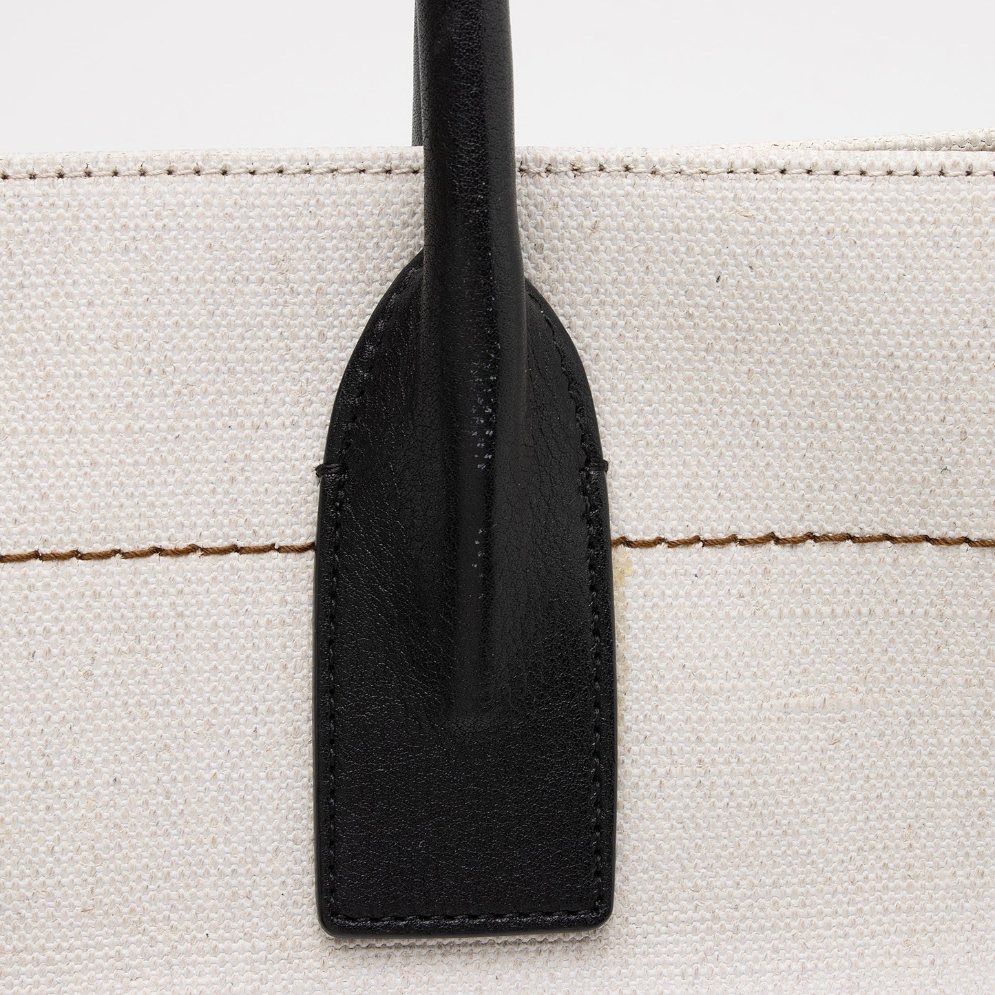 Saint Laurent Canvas Calfskin Rive Gauche Large Tote zNZTfi