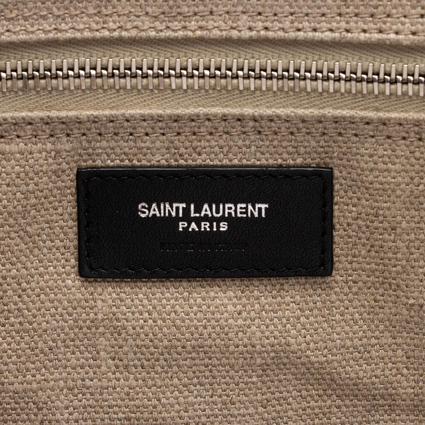 Saint Laurent Canvas Calfskin Rive Gauche Large Tote zNZTfi