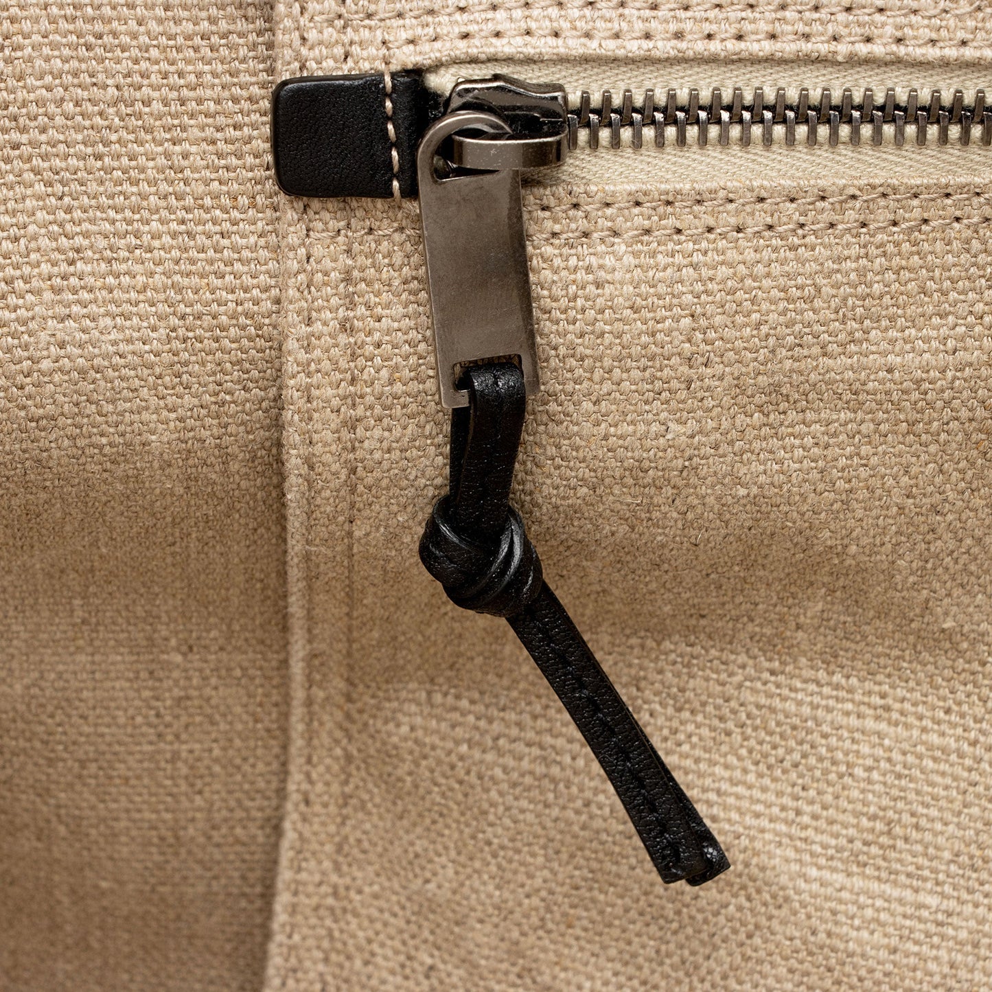 Saint Laurent Canvas Calfskin Rive Gauche Large Tote 3A04Tk