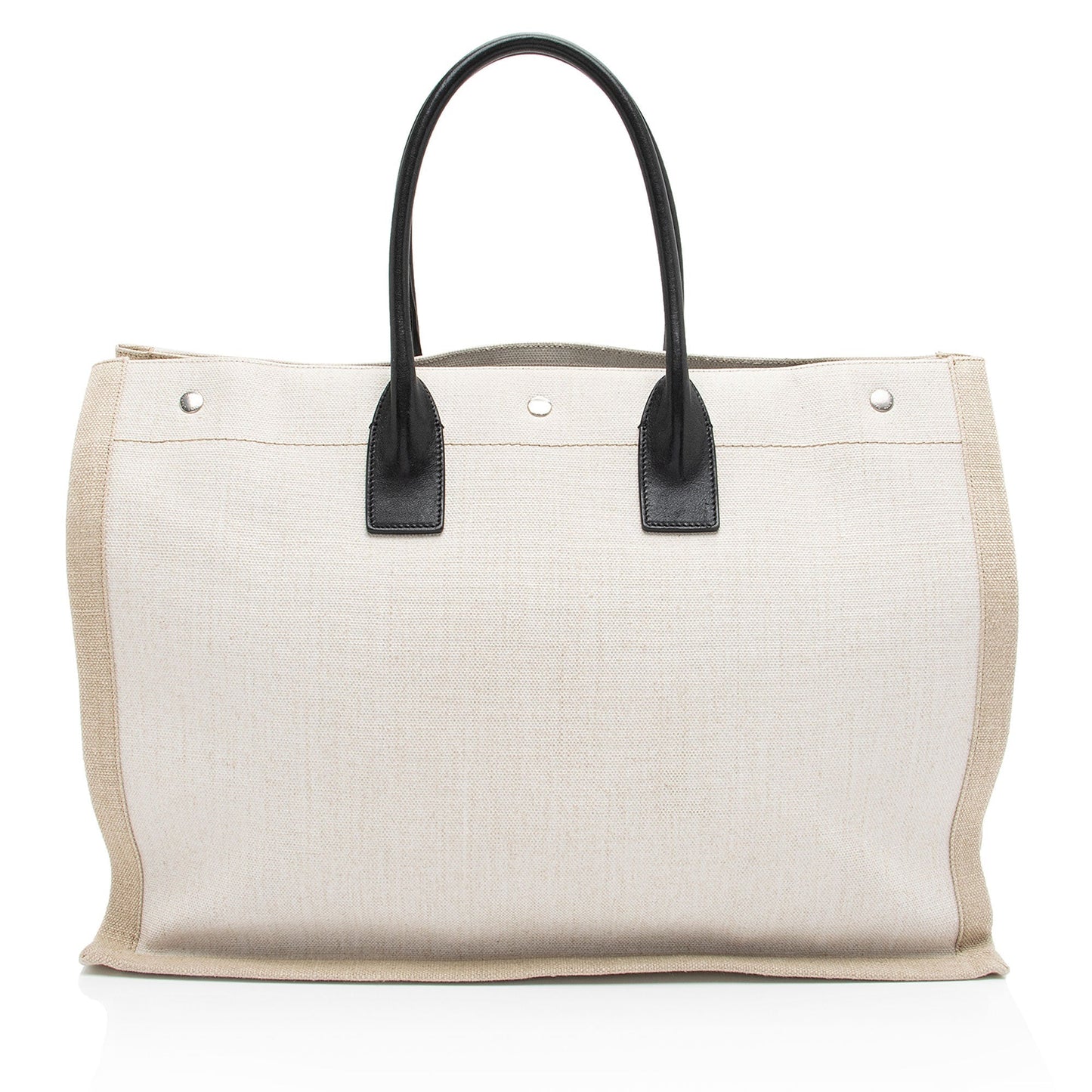 Saint Laurent Canvas Calfskin Rive Gauche Large Tote v2S0Rd