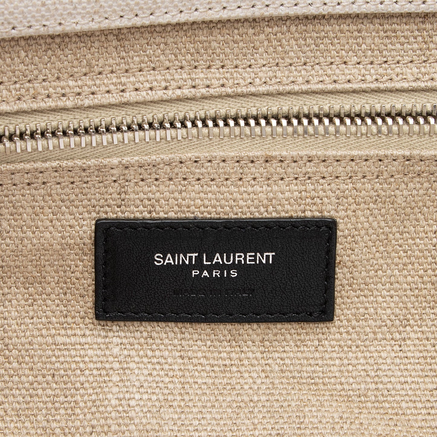 Saint Laurent Canvas Calfskin Rive Gauche Large Tote v2S0Rd
