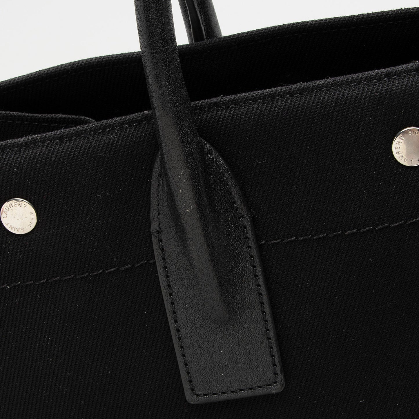 Saint Laurent Linen Calfskin Rive Gauche N/S Tote 6o3kwA