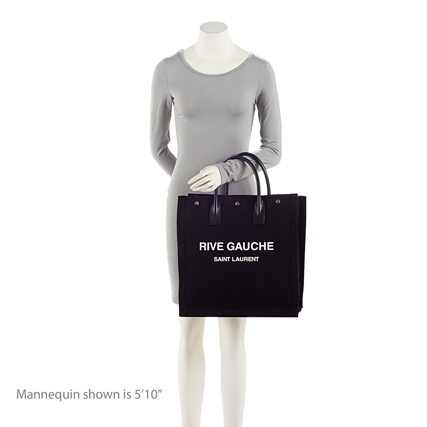 Saint Laurent Linen Calfskin Rive Gauche N/S Tote 6o3kwA