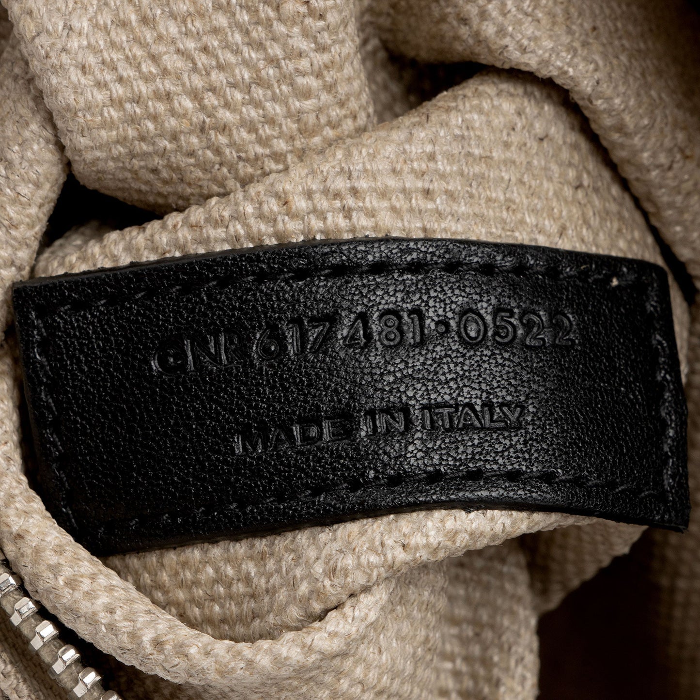 Saint Laurent Canvas Calfskin Rive Gauche Small Tote zATjuK